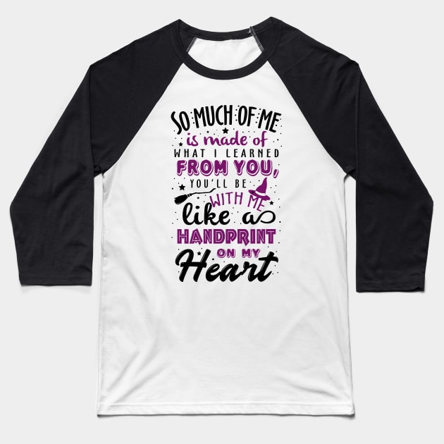 Wicked. Handprint on my heart. Baseball T-Shirt by KsuAnn